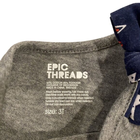 Epic Threads 3T Patriotic Happy Birthday America Tank Top - Picture 4 of 4